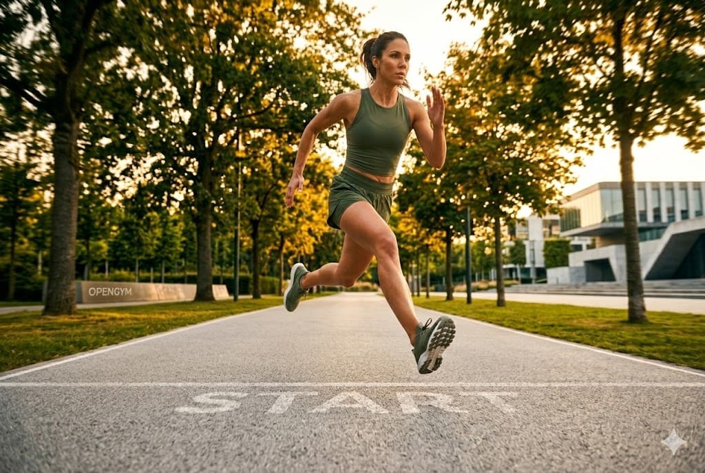 Entrenamiento de carrera y running para mejorar resistencia y velocidad